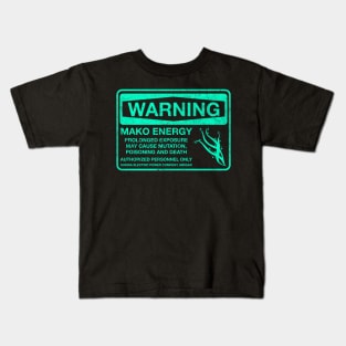 Warning: Mako Energy (Distressed) Kids T-Shirt